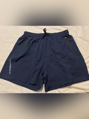 SHEIN Navy Blue Tech Training Athletic Shorts